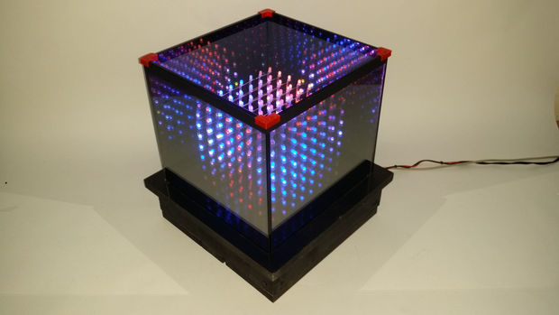 Разноцветный LED-куб Инфинити своими руками