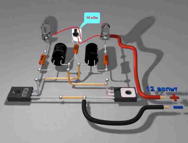 Программирование Arduino урок 2 - схема в железе