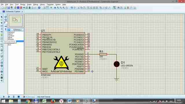 Программирование AVR урок 2 — включаем светодиод