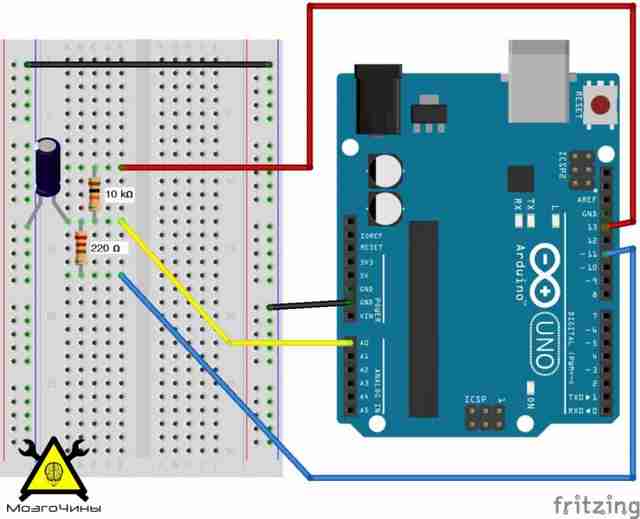 Измеряем ёмкость конденсатора при помощи Arduino своими руками