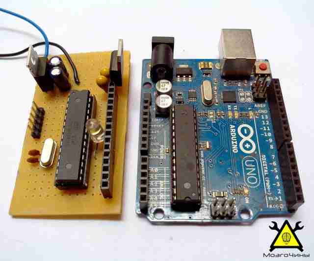 Изготавливаем самодельную плату Arduino своими руками