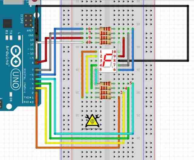 Программирование Arduino урок 12 — семисегментный индикатор часть 1 Программирование Arduino урок 12 — семисегментный индикатор часть 1
